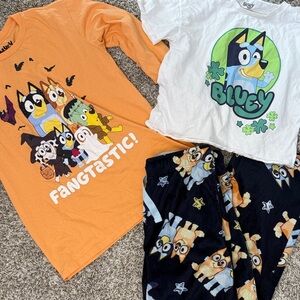 Bluey Pajama Bundles Blue Orange size Medium